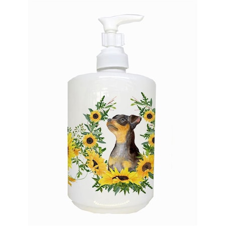 Carolines Treasures Miniature Pinscher No.2 Ceramic Soap Dispenser CK2916SOAP